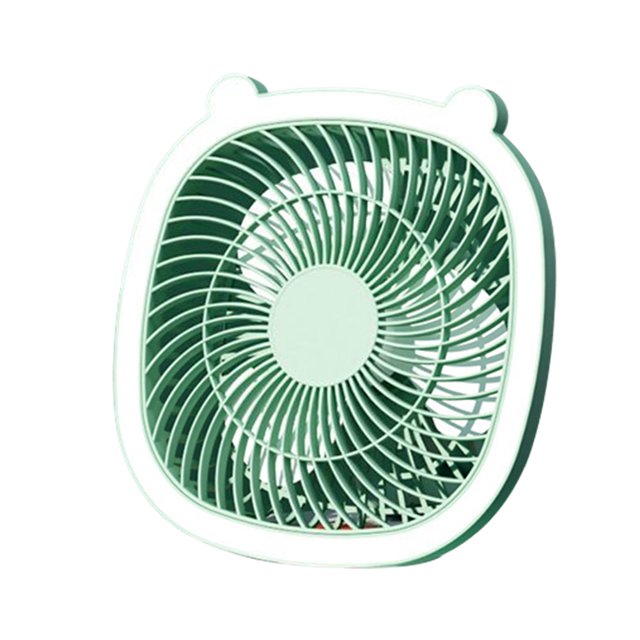 Ventilador de escritorio plegable Ventilador portátil de 3 velocidades 1200MAH Uso en interiores (Verde B) Ehuebsd Libre de BPA