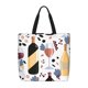 thumbnail image 1 of Balery Wine Bottles Glasses Bolsa de Mano para Mujeres con Cremallera, Bolsa de Gimnasio con Compartimentos, Bolsa para Laptop, Bolsa para Trabajo, 1 of 7