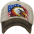thumbnail image 2 of AMERICAN EAGLE KHAKI VINTAGE BALL CAP, 2 of 3