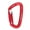 Red, variant on Heavy Duty 25KN D-Shaped Safety Locking Carabiner Quick Clip for Rock Climbing Mountaineering and Rescue - 3.9 x 2.3 Inches / 9.9 x 5.9 cm, Matte Black