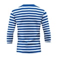 thumbnail image 6 of Annhoo Mens Shirts Stripe Block Color Crewneck Pullover Basic Long Sleeve Tops Casual Dressy Clothes, 6 of 6