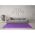 thumbnail image 3 of Ahgly Company Indoor Round Oriental Purple Industrial Area Rugs, 7' Round, 3 of 4