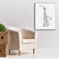 thumbnail image 6 of Epic Graffiti "Saxophone Sketch" by Ethan Harper, Canvas Wall Art, 26"x34", 6 of 8