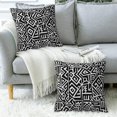 thumbnail image 6 of Unique Geometric Throw Pillow Cover Case Trendy Boho Throw Pillows Set of 2 Super Soft Pillow Covers 18x18 Inches Farmhouse Home Decor for Living Room Bedroom Sofa Couch Cushion Cover, 6 of 6