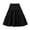 Black, variant on Girls Tiered Ruffle Midi Skirt,Elastic Waist Solid Flowy A-Line Skirt,Kids Casual Uniform Skirts for Girls Back to School Party