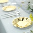 thumbnail image 7 of BalsaCircle 25 Gold Geometric Round 7" Metallic Disposable Salad Paper Plates Tableware, 7 of 7