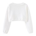 thumbnail image 5 of zbxnLI Girls Bolero Sweaters Long Sleeve Cardigans Button Closure Crop Tops Knit Cardigans for Toddler Girls, 5 of 9