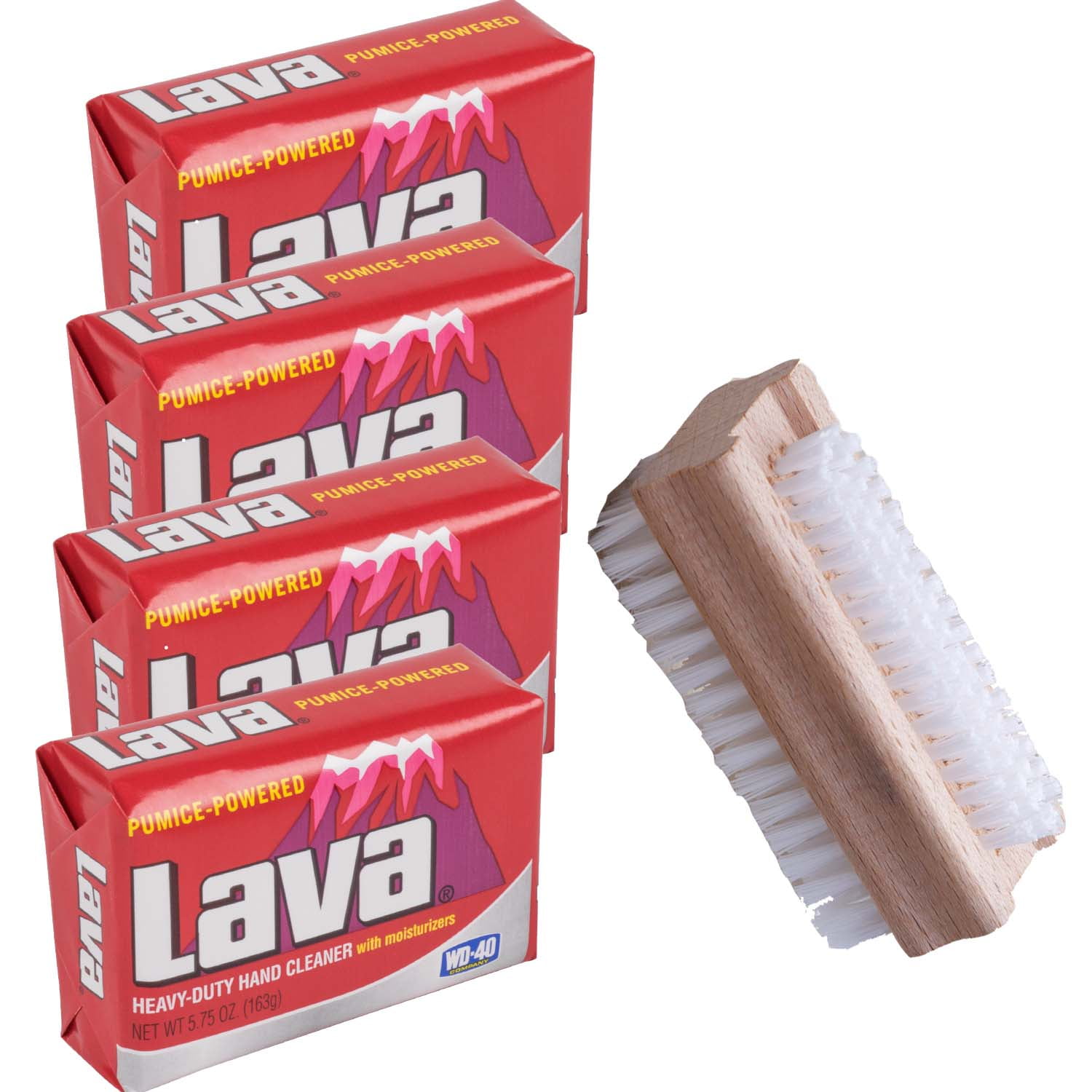 Lava HeavyDuty Hand Cleaner Pumice Soap with Moisturizers, 4bars [5.