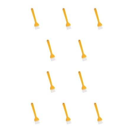 

Justhard Keyboard Brush Plastics Handle Receiver Household Accessory Dust Remover Maintenance Handily Gripped Mini PC Cleaning Tool Orange/White