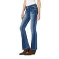 thumbnail image 3 of WallFlower Women's Luscious Curvy Bootcut Mid-Rise Insta Stretch Juniors Jeans (Standard and Plus), 3 of 5