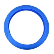 Unique Bargains Waterproof 33cm-46cm Dia Blue Silicone Steering Wheel Cover Protector for Auto