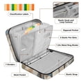 thumbnail image 4 of Haosy Accordion File Organizer Zipper Binder 500 Sheet 6-Tab Expanding File Folder Multi-Pocket 1.2 Inch 3 Ring Oil Painting Of Daisies, 4 of 7