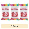 (3 pack) Hilco Cherry Chewy Gumballs, 8 oz Regular Size, Chewing Gum