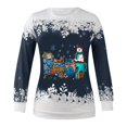 thumbnail image 4 of Pntutb - Camiseta estampada para mujer, blusa de manga larga, cuello redondo, tops casuales, sudadera Pntutb Pntutb-1992, 4 of 5