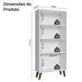 thumbnail image 2 of Mueble Armario de Vidrio Madesa 2 Puertas Con Pies BB 01, 2 of 4