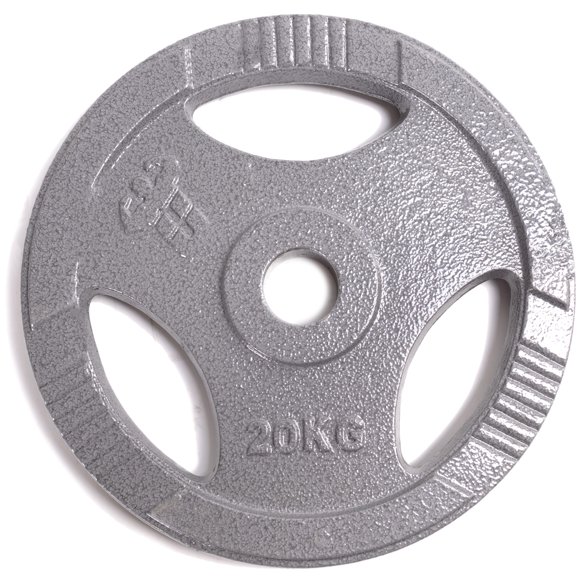 Disco de peso Unifitness  gris de 20 kg