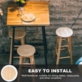 thumbnail image 4 of Raindrops Round Stool Seating Part Wood Easy to Clean for Office 1Pack, 4 of 7