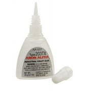 Aron Alpha 203TX Industrial Strength Cyanoacrylate Adhesive for Crafting and Magnets - .7oz bottle - made in JAPAN