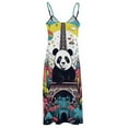 thumbnail image 5 of Funny Cute Panda Sleeveless Dress for Women Clothing Female Women's Summer Skirt, 5 of 7