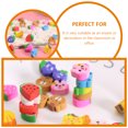 thumbnail image 2 of Miangastore 60Pcs Portable Erasers Multi-function Pencil Erasers Cartoon Mini Erasers Kids Supply, 2 of 9