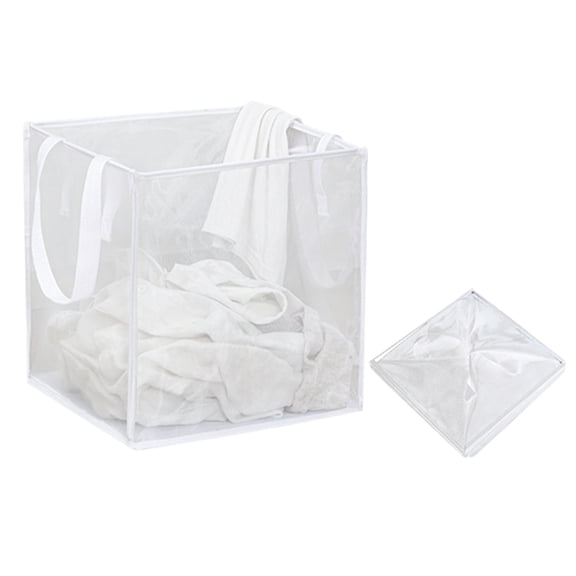 Mesh Pop-Up Clothes Hamper Laundry Basket Single Layer Design, Collapsible Waterproof Laundry Bag with Handles for Bathroom Kids Room College Dorm Travel and Space Saving Storage