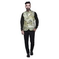 thumbnail image 5 of Atasi Animal Skin Casual Jacket For Men Printed Nehru Jacket Mens Wedding Indian Waistcoat Mandarin Blazer-Small, 5 of 6