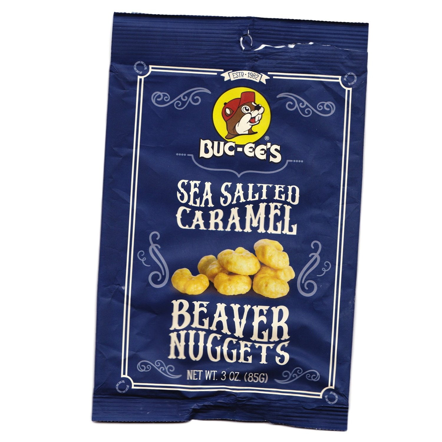 Bucees Beaver Nuggets Sea Salted Caramel Sweet Corn Puff Snacks Texas