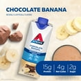 thumbnail image 4 of Atkins Chocolate Banana Protein Shake, High Protein, Low Glycemic, Low Carb, Low Sugar, Keto Friendly, 4 Count, 4 of 10