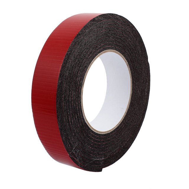 Cinta de espuma de goma amortiguadora adhesiva de doble cara de 5M 30mm x 3mm roja y negra