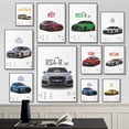 thumbnail image 4 of Cuadro sobre lienzo para pared con diseño de coche de lujo R8 RS7 RS5 PS6 PS4 RSQ8, póster nórdico e impresión de imágenes para pared, decoración del hogar para sala de estar, 4 of 5