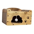 thumbnail image 3 of Casa de cartón para gatos multiusos para que los gatos muelen las patas, centro de actividades para gatos en casa Una sola capa, 3 of 8