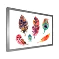 thumbnail image 2 of Designart 'Colourful Boho Art Feather Set II' Bohemian & Eclectic Framed Art Print, 2 of 4