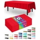 thumbnail image 1 of Mantel de plástico Pureegg, 6 unidades, 137 x 274 cm, impermeable, rojo, 1 of 9