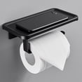 thumbnail image 3 of Toilet Paper Holder Wall Mounted Toilet Paper Storage Roll Tissue Dispenser Bathroom Toilet Paper Holder, 3 of 9