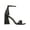 Black, variant on Womens Black Ankle Strap Padded Appel Square Toe Flare Buckle Dress Heeled Sandal 10 M