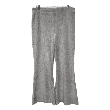 Aerie Women's Elastic waistband Flare Medium Heather Gray Pants, XL Short