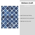 thumbnail image 3 of Crystal Paste 10.4×7.8in Good Viscosity, Bright Color And Eye-Catching Easy To Distinguish For Glass Metal Plastic Indigo Moroccan Trellis Hand-Drawn Sketch_1, 3 of 8