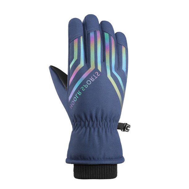1 guantes térmicos cálidos de invierno con pantalla táctil doble Unisex para hombre para ciclismo al aire libre Camping senderismo correr mujeres para esquí juguete para regalo Gao Jinjia LED