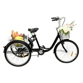 Ktaxon Adult Tricycle, with 26" Wheels, Black