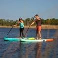 thumbnail image 4 of Drift Inflatable Stand Up Paddle Board - SUP Paddle Board and Accessories, Including Pump, Paddle, and More - Classic Woodgrain, Adult, 11'6", 4 of 8