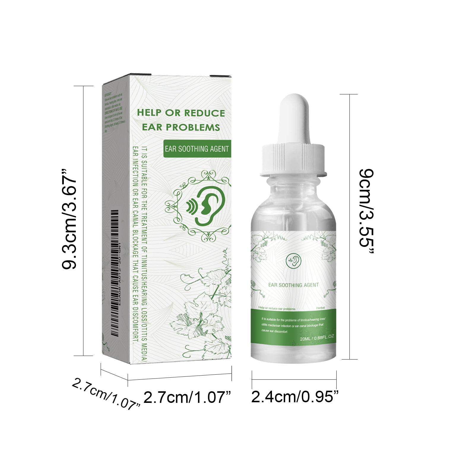 Alvantor Ear Drops for Tinnitus Relief, Gentle Plant Essence Ear Wax Removal for Clogged Ears, 0.67fl.oz