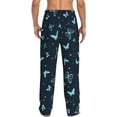 thumbnail image 3 of Daiia Beautiful Butterflies Men's Sleep Pant with Pockets and Drawstring,Pajama Pants-Medium, 3 of 9