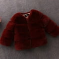 thumbnail image 6 of Baby Girls Faux Fur Coat Winter Children Girls Long Sleeve Christmas Jacket Warm Kids Girls Snow Coat Girls Outerwear Clothing, 6 of 6
