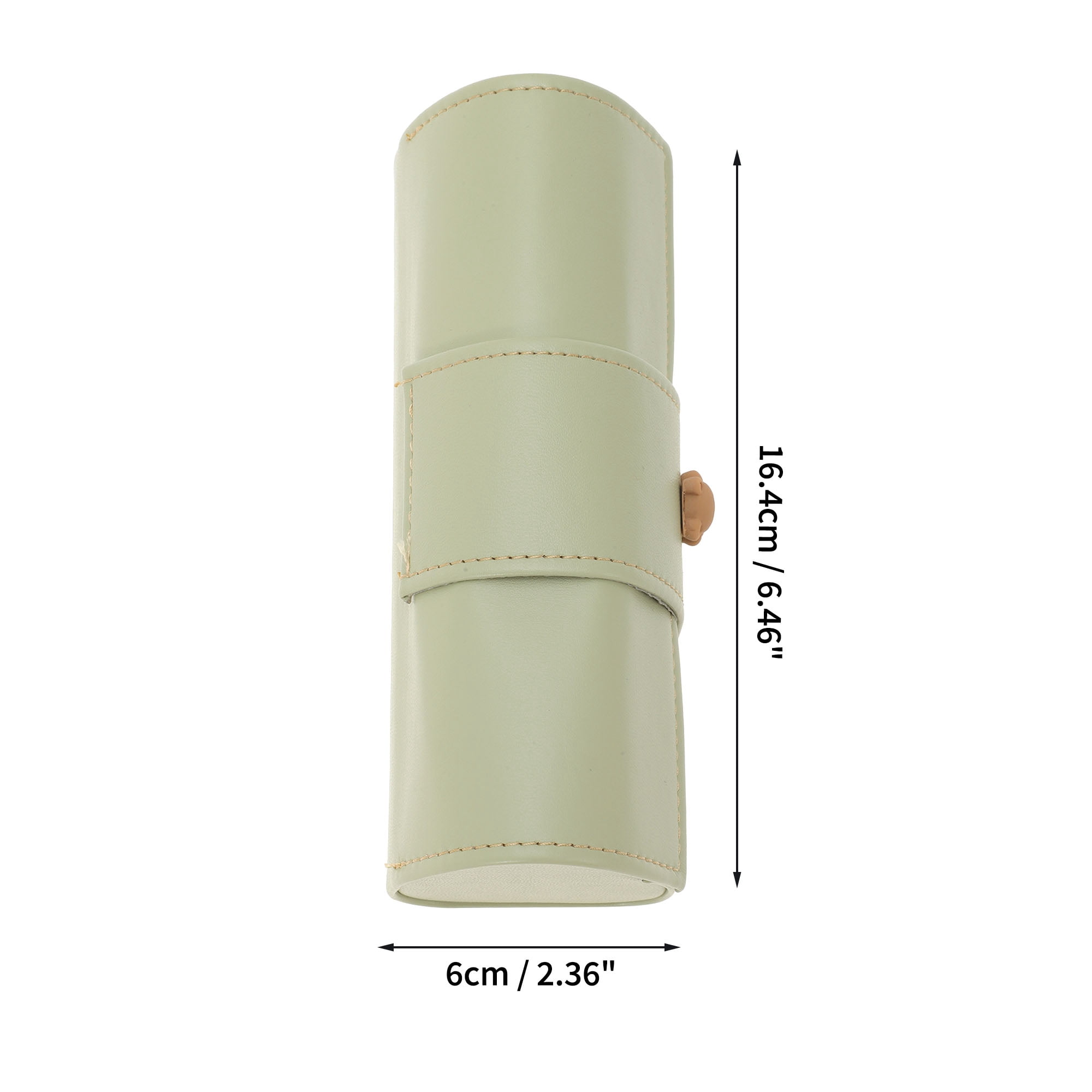 Unique Bargains Portable Eyeglasses Storage Case 6.46"x2.36"x2.4" Light Green
