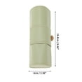 thumbnail image 4 of Unique Bargains 1 Pc Eyeglasses Case Portable Eyeglasses Storage 6.46"x2.36"x2.4" Light Green, 4 of 5