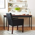 thumbnail image 5 of Boss Office Products Box Arm Guest Chair with Wood Legs in Black, 5 of 5