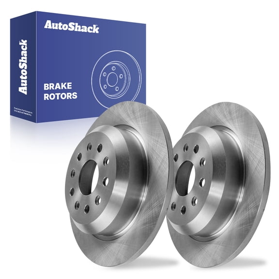 AutoShack Rear Solid Brake Rotors 2-PC Set Replacement for 2018-2025 Jeep Wrangler 13.46" (342 mm)