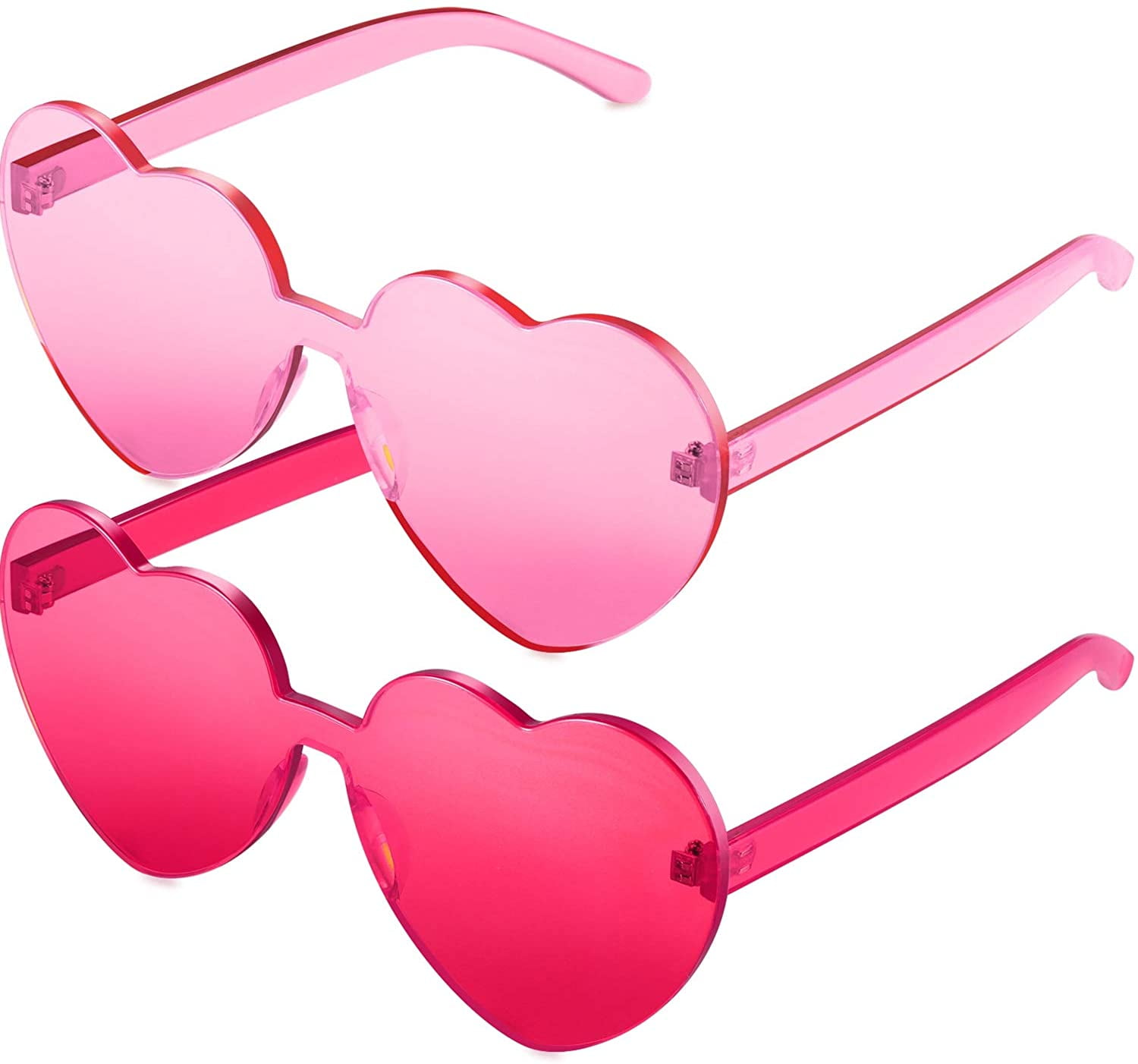 Pink Perspex Heart Glasses Pink Perspex Heart Glasses