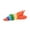a, variant on Rainbow Jumping Shrimp Latex Dog Toy, Squeaky Rubber Bouncing Crab Toy for Indoor Small Dogs Boredom Relief, b