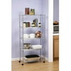 Seville Classics 14"D x 30"W x 60"H 5-Tier Steel Wire Shelving System